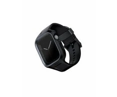 UNIQ apyrankė Monos 2in1 Apple Watch Strap+ Case Series 4/5/6/7/8/9/SE/SE2 44/45mm. juodos spalvos