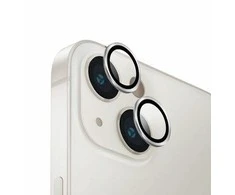 UNIQ Optix Aliuminio Camera LensProtector Apple iPhone 14 6.1" / 14 Plus 6.7" sterling sidabrinis su aplkatoiumi