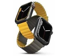 UNIQ apyrankė Revix Apple Watch Series1/2/3/4/5/6/7/8/9/SE/SE2/Ultra/Ultra 2 42/44/45/49mm. Reversible Magnetic haki spalvos
