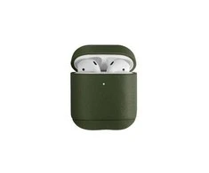 UNIQ dėklas Terra AirPods ProGenuine Leather alyvuogių spalvos