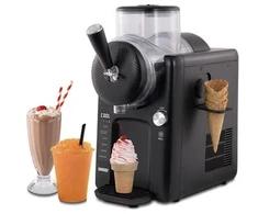Ledų gaminimo aparatas Unold Sofie juodas 2in1 Slush- &amp; Soft Ice ledai ir kremas (48956)