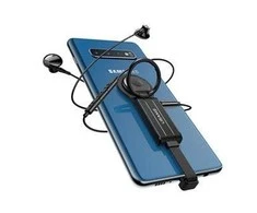 USAMS adapteris AU11 2-in-1 USB-C į 3.5mm + USB-C + žiedo laikiklis juodas SJ359TC01 (US-SJ359)