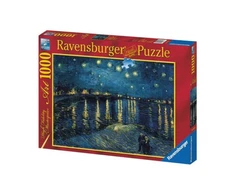 Ravensburger Dėlionė 1000 vnt. - Vincentas van Gogas: Žvaigždėta naktis virš Ronos