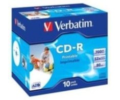 Verbatim 10ks CD-R 700MB 52x (Wide Printable)