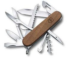 Victorinox Huntsman Wood daugiafunkcis peilis su medžio rankena