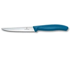 VICTORINOX Swiss Classic Nůž na steak a pizzu 11 cm modrá