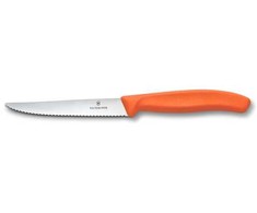 Victorinox Swiss Classic 6.7239.C1 danty, oranžinis peilis kepsniams ir picai