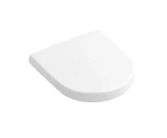 Villeroy &amp; Boch Subway 2.0, "Comfort" WC sėdynė ir dangtis, vyriai iš nerūdijančio plieno, "Baltas Alpin"