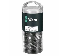 100 vnt. końcówek 1/4" do wkrętów su gniazdem Pozidriv, PZ1/25mm, Wera [05072443001]