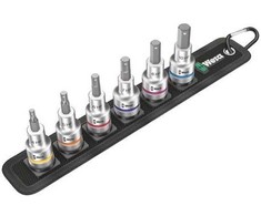 WERA Belt C 2 Zyklop Bit lizdų rinkinys šešiakampis lizdas w. laikydamas f.