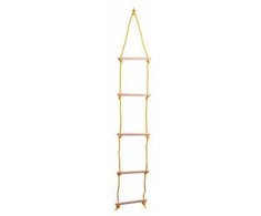 Woody 90124 medinės virvinės kopėčios (190 cm) vaikams nuo 3 metų (maks. 50 kg)