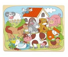 Dėlionė Dėlionių lenta WOODYLAND Wes.animals.home91929 19291