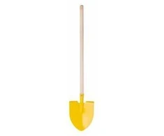 Woody 91888 Medinis / metalinis sodo įrankis - kastuvas (100 cm) vaikams nuo 3 metų Geltona