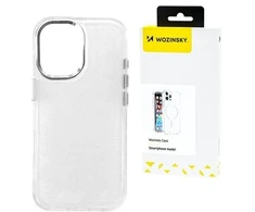 Wozinsky Glitter Samsung Galaxy S25 Ultra – skaidrus telefono dėklas su blizgučiais