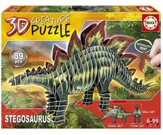 Educa Dėlionė 3D STEGOSAURAS 6-99 metų