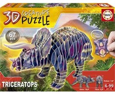 Educa Dėlionė 3D TRICERTOPAS 6-99 metų