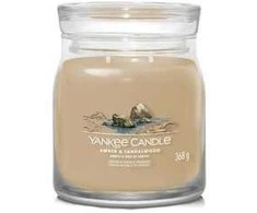 Yankee Candle Aromatinė žvakė Signature glass medium Amber - Sandalwood 368 g