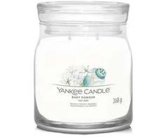 Yankee Candle Aromatinė žvakė Signature glass medium Baby Powder 368 g