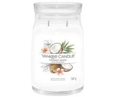 Yankee Candle Aromatinė žvakė Signature glass large Coconut Beach 567 g