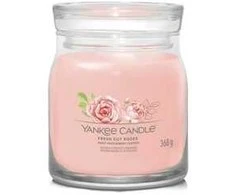 Yankee Candle Aromatinė žvakė Signature glass medium Fresh Cut Rose s 368 g