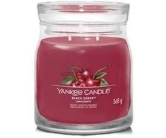 Yankee Candle Aromatinė žvakė Signature glass medium Juodas Cherry 368 g