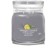Yankee Candle Aromatinė žvakė Signature glass medium Juodoji arbata - citrina 368 g