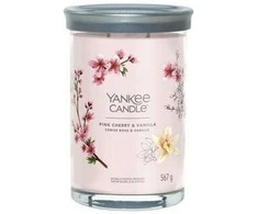 Yankee Candle Aromatinė žvakė Signature tumbler large Rožinė Cherry Vanilla 567 g