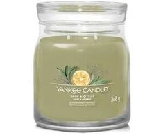 Yankee Candle Aromatinė žvakė Signature glass medium Sage - Citrus 368 g