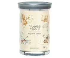 Yankee Candle Aromatinė žvakė Signatūrinis indelis didelis Soft Wool - Amber 567 g