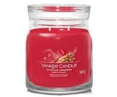 Yankee Candle Aromatinė žvakė Signature glass medium Sparkling Cinnamon 368 g