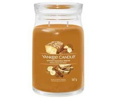 Yankee Candle Aromatinė žvakė "Signature large glass Spiced Banana Bread" 567 g