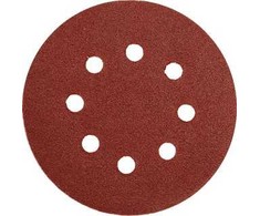 Diskinis šlifavimo popierius prilipdomas su skylėm Yato | Nr,150 d-125mm (5vnt,)