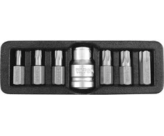 Antgalių rinkinys 7vnt, TORX Tamperproof Yato | TT25, TT30, TT40, TT45, TT50, TT55