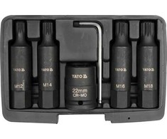 Yato SPLINE IMPACT BITS SET 3/4'', 6 vnt.