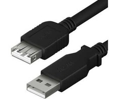 YCU 014 BK USB A M/F išpl. kabelis YENKEE