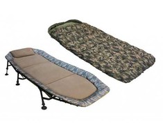 Kėdė-gultas ir miegmaišis Zfish Flat Camo 220x100cm