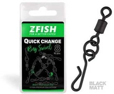 "ZFISH greito keitimo žiedas Swivel Matt 8 dydžio