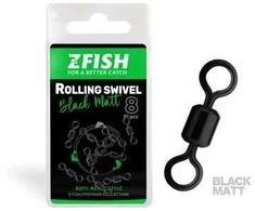 "ZFISH Rolling Swivel Juodas Matt" dydis 8/28 kg