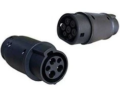 Elektromobilio įkrovimo kabelio adapteris iš Type 2 į Type 1