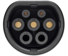 Elektromobilio spiralinis įkrovimo kabelis Type 2 į Type 2 16 A 1 fazė 5m