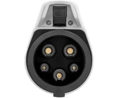Elektromobilio spiralinis įkrovimo kabelis Type 1 į Type 2 32 A 1 fazė 5m