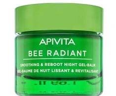 Apivita Bee Radiant Smoothing &amp; Reboot Night Gel-Balm naktinis veido gelinis balzamas, 50 ml
