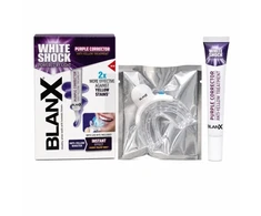Blanx Dantų balinimo rinkinys „Baltas Shock Violetinė“ procedūra + LED 20 ml