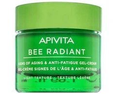 "Apivita Bee Radiant Gel-Kreminis Light Texture" gelinis kremas veidui nuo raukšlių 50ml