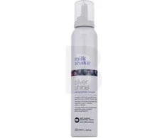 plaukų putos šviesiems ir žiliems plaukams Milk shake Sidabrinis Shine Whipped Creamy Conditioning Mousse 200ml