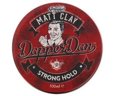 Dapper Dan Matt Clay stiprios fiksacijos, matinis plaukų modeliavimo molis, 100 ml