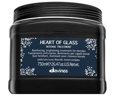 Davines HEART OF GLASS Intense Treatment šviesius plaukus stiprinanti kaukė, 750 ml