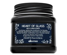Davines Heart Of Glass Rich Conditioner šviesius plaukus maitinantis kondicionierius, 250 ml