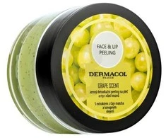 Dermacol Face &amp; Lip Peeling Grape Scent Peeling moterims, 50 g