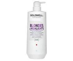 Šviesintų plaukų šampūnas Goldwell Blondes&amp;Highlights Anti-Geltona Šampūnas 1000ml